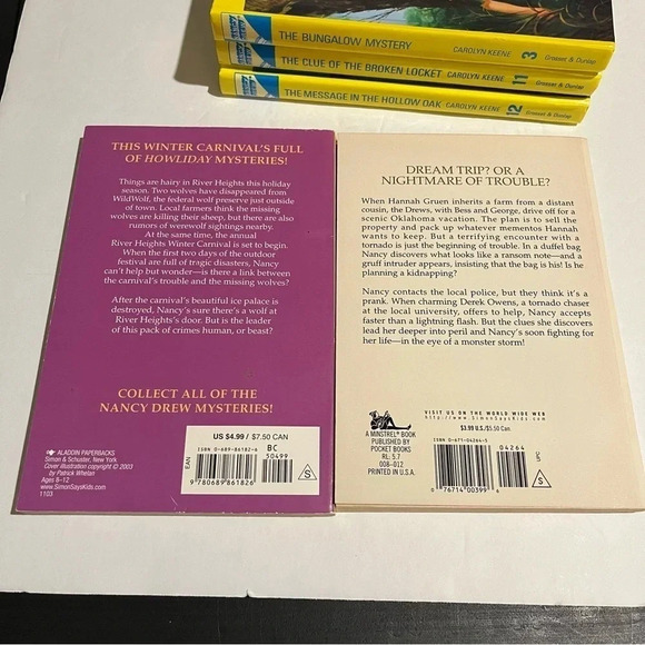 6 Nancy Drew Mystery Stories Books Carolyn Keene 1988-2003 - Picture 3 of 10